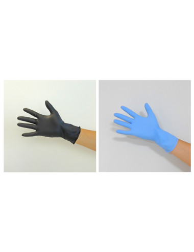 Guantes de vinilo azul Aachen - Fabricantes de guantes de vinilo